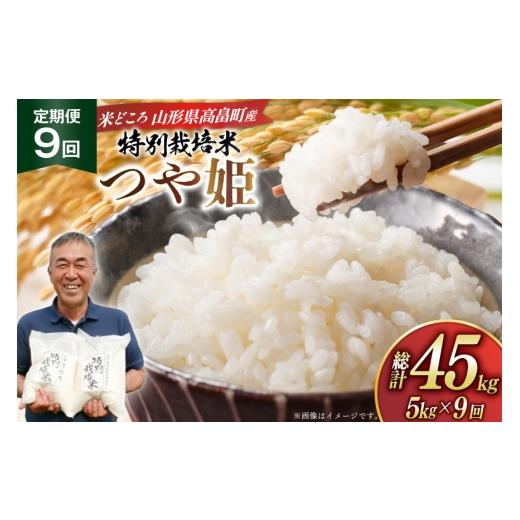 ふるさと納税 米 つや姫 山形県 高畠町 米 定期便 9回 令和8年産 特別栽培米 つや姫 5kg 9回 計45kg 渡部ファーム 山形県 高畠町 tk06ays810054 お米 白米 精…
