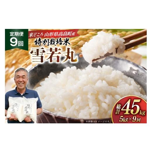 ふるさと納税 米 山形県 高畠町 米 定期便 9回 令和8年産 特別栽培米 雪若丸 5kg 9回 計45kg 渡部ファーム 山形県 高畠町 tk06ays810053 お米 白米 精米 ごは…
