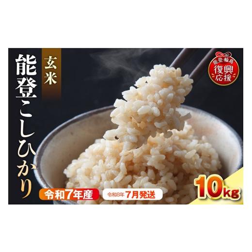 ふるさと納税 米 コシヒカリ 石川県 輪島市 2026年7月発送 令和7年産 能登コシヒカリ10kg 玄米 残留農薬検出ゼロ wa084-005-07 2026年7月発送
