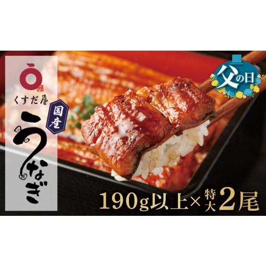 ふるさと納税 うなぎ 鹿児島県 大崎町 父の日 くすだ屋の鰻2尾 190g以上×2(鹿児島県大崎産)