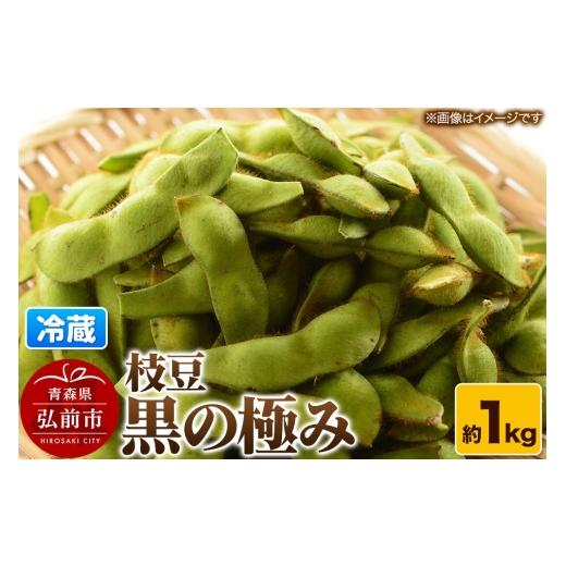 ふるさと納税 豆類 枝豆 青森県 弘前市 26年8月クール便発送 枝豆 黒の極み 約1kg まもる農園 青森県 弘前市 国産 早生 黒豆 おつまみ 野菜 クール便