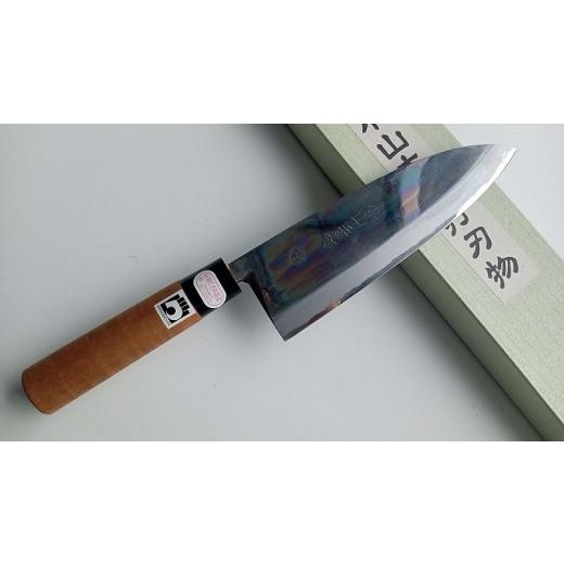 ふるさと納税 包丁 熊本県 宇土市 小山本手打刃物 白紙鋼 出刃包丁 6寸5分 磨 (片刃) 熊本県伝統的工芸品 