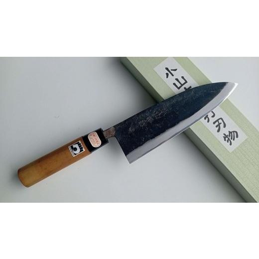 ふるさと納税 包丁 熊本県 宇土市 小山本手打刃物 白紙鋼 出刃包丁 6寸5分 (両刃) 熊本県伝統的工芸品 