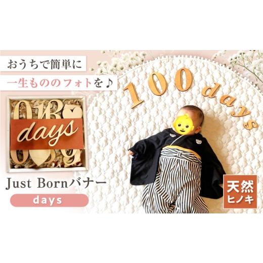 ふるさと納税 雑貨・日用品 島根県 雲南市 JustBornバナー days 木製 お祝い 出産祝い 記念日 雑貨 / 島根県雲南市 / Wood Party