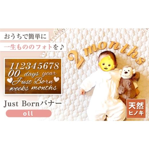 ふるさと納税 雑貨・日用品 島根県 雲南市 JustBornバナー oll 木製 お祝い 出産祝い 記念日 雑貨 / 島根県雲南市 / Wood Party