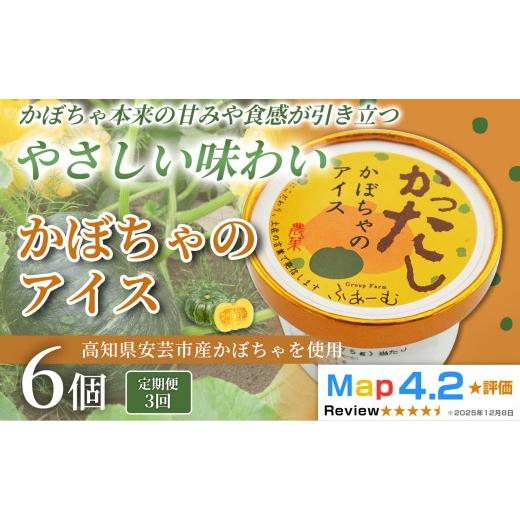 ふるさと納税 菓子 アイス 高知県 安芸市 かぼちゃのアイス 100ml × 6個 3回定期便 アイスクリーム 人気 おやつ お菓子 アイスクリーム ファミリー おすすめ …