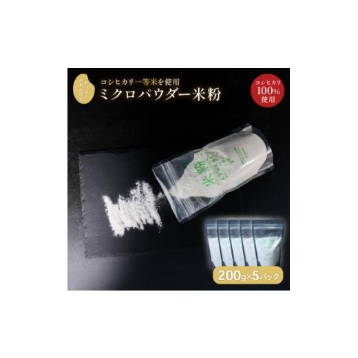 ふるさと納税 米 京都府 伊根町 ミクロパウダーの米粉 200g×5パック 1574910