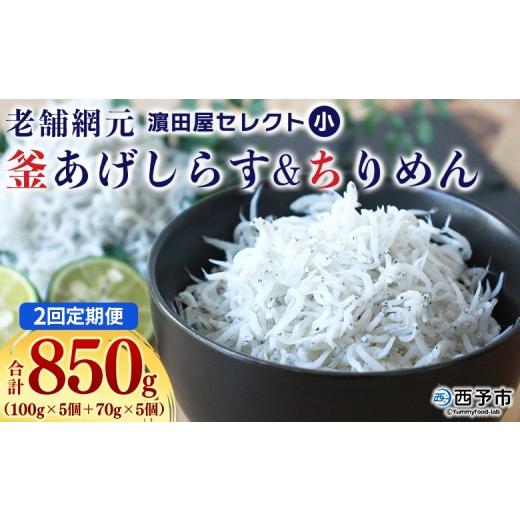 ふるさと納税 魚貝類 しらす 愛媛県 西予市 老舗網元 ?田屋セレクト 釜あげしらす&ちりめん (合計850g) 2回定期便 『お申込み月の翌月より配送開始』釜揚げ …