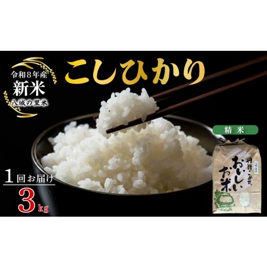 ふるさと納税 米 コシヒカリ 山口県 下関市 令和8年産先行予約 1回お届け こしひかり 精米 3kg 1回お届け 精米 3kg