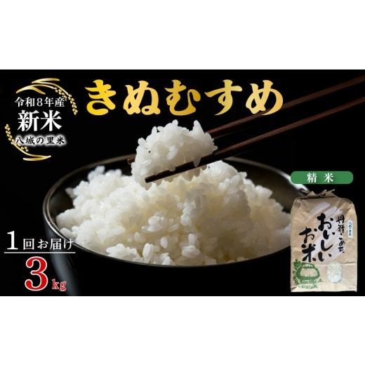 ふるさと納税 米 きぬむすめ 山口県 下関市 令和8年産先行予約 1回お届け きぬむすめ 精米 3kg 1回お届け 精米 3kg