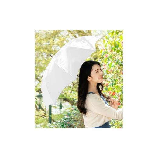 ふるさと納税 雑貨・日用品 兵庫県 芦屋市 ロサブラン 日傘 ミドル プレーン 55cm アイボリー(シルバー) | 100% 完全遮光 晴雨兼用 Rose blanc 傘 カサ uvカ…