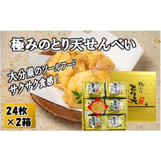ふるさと納税 菓子 煎餅 大分県 国東市 極みのとり天せんべい 24枚入り×2箱 _2736R