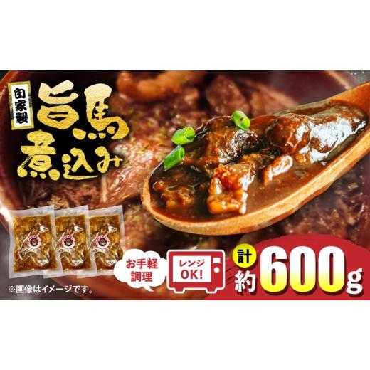 ふるさと納税 馬肉 高知県 高知市 焼肉勝男の自家製旨馬煮込み (約200g×3パック) / 煮込み 馬 馬肉 高知県産 新鮮 自家製 冷凍 真空 焼肉勝男