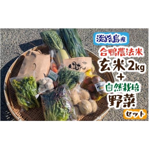 ふるさと納税 セット・詰合せ 兵庫県 - 期間限定 淡路島産 合鴨農法米玄米2kg+自然栽培野菜セット / 野菜 自然栽培 農薬不使用 兵庫 兵庫県 洲本市 セット …