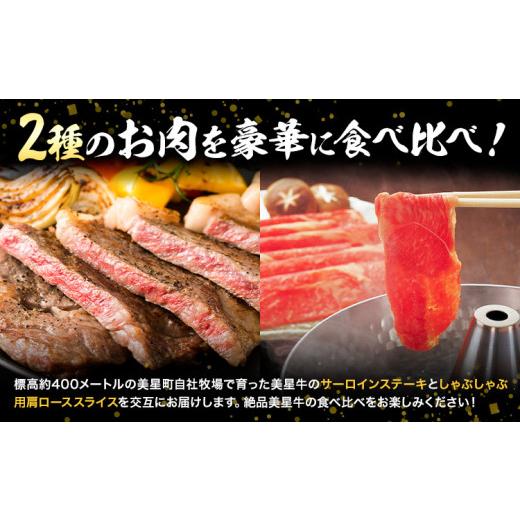 ふるさと納税 牛肉 セット 岡山県 浅口市  12ヶ月定期便 美星牛 お肉の定期便 サーロインステーキ 肩ローススライス しゃぶしゃぶ用 ハレノヒ良品《お申込み月…_3