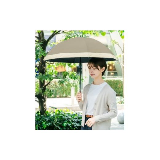 ふるさと納税 雑貨・日用品 兵庫県 芦屋市 ロサブラン 日傘 2段折り コンビ 50cm ココア×ベージュ | 100% 完全遮光 晴雨兼用 Rose blanc 傘 カサ uvカット …