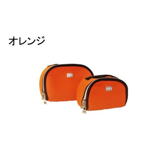 ふるさと納税 ファッション 大分県 国東市 クロッツバッグウィメン 防水素材メイクポーチS オレンジ_2670R-5 オレンジ