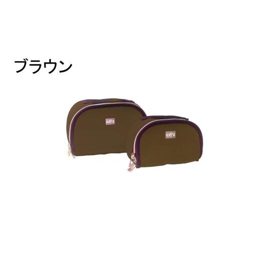 ふるさと納税 ファッション 大分県 国東市 クロッツバッグウィメン 防水素材メイクポーチS ブラウン_2670R-6 ブラウン