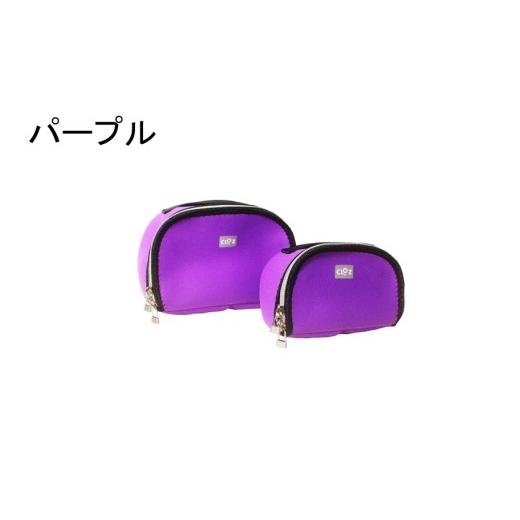 ふるさと納税 ファッション 大分県 国東市 クロッツバッグウィメン 防水素材メイクポーチS パープル_2670R-8 パープル