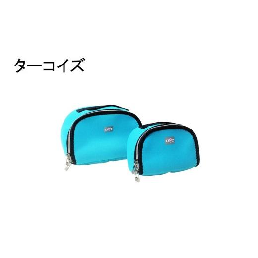 ふるさと納税 ファッション 大分県 国東市 クロッツバッグウィメン 防水素材メイクポーチS ターコイズ_2670R-13 ターコイズ