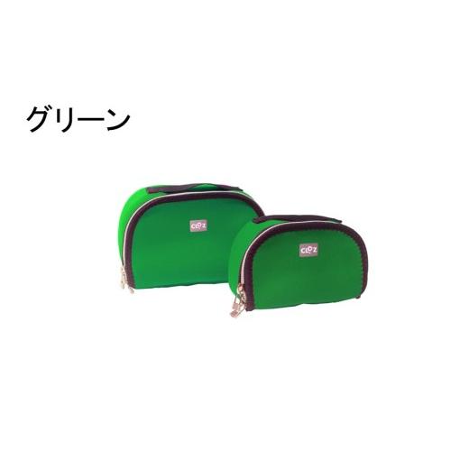 ふるさと納税 ファッション 大分県 国東市 クロッツバッグウィメン 防水素材メイクポーチS グリーン_2670R-18 グリーン
