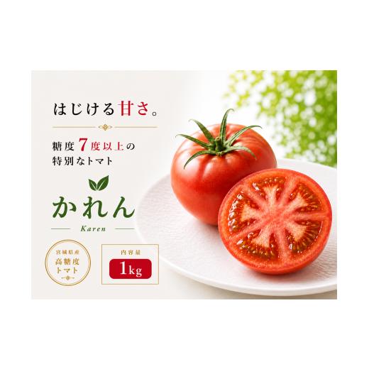 ふるさと納税 野菜類 トマト 宮城県 美里町 糖度7度以上 トマト かれん1kg とまと 野菜
