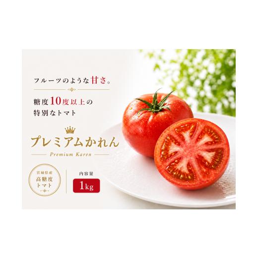 ふるさと納税 野菜類 トマト 宮城県 美里町 糖度10度以上 プレミアムかれん1kg とまと 野菜 トマト