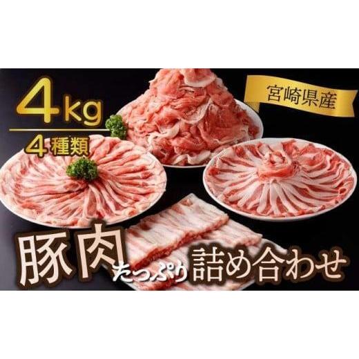 ふるさと納税 豚肉 セット 宮崎県 串間市 [2026年6月発送]豚肉詰め合わせセット 合計4kg 豚肉 肉 お肉 精肉 詰め合わせ セット 特産品 普段使い 簡単 小分け…
