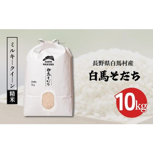 ふるさと納税 米 長野県 白馬村 令和7年産 『白馬そだち』 ミルキークイーン10kg (精米)/長野県白馬村産 お米 コメ こめ 低アミロース 新米 白米 冷…