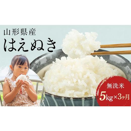 ふるさと納税 米 はえぬき 山形県 西川町 3回定期便・7月前半発送 令和7年度産 山形県 西川町産 無洗米 はえぬき 5kg 3ヶ月 定期便 選べる 発送月 精米 白米 …