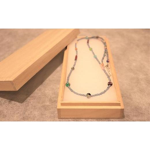 ふるさと納税 アクセサリー 大阪府 堺市 和泉蜻蛉玉(R) 3mm ネックレス カラフル
