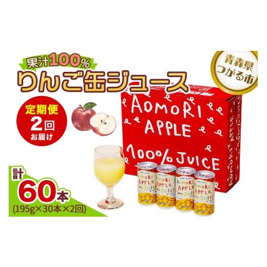 ふるさと納税 果汁飲料 りんご 青森県 つがる市 定期便/2回お届け りんご缶ジュース 1箱30本入り|青森 津軽 つがる産 リンゴ 贈答 ギフト 果物 フルーツ 飲…