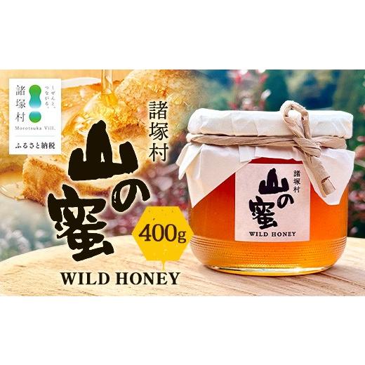 ふるさと納税 加工品等 はちみつ 宮崎県 諸塚村 はちみつ 山の蜜 400g×1本 冷蔵｜国産 蜂蜜 百花蜜 ニホンミツバチ 希少 自然養蜂 瓶 もろっこはうす 宮崎県 …_1