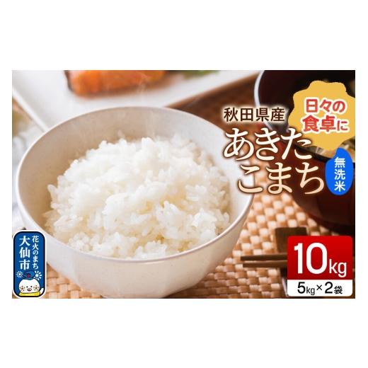 ふるさと納税 無洗米 秋田県 大仙市 米 あきたこまち 無洗米 10kg(5kg×2袋)令和7年産 秋田県産 無洗米 白米 ブランド米 10キロ 小分け 秋田県 大仙市 新興…