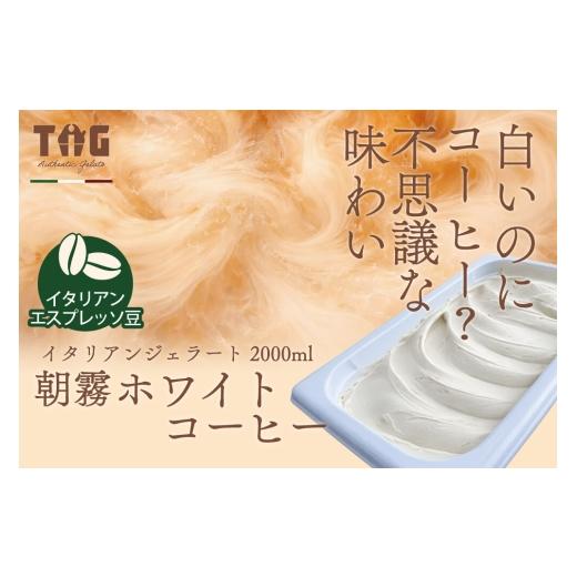 ふるさと納税 アイス・ヨーグルト ジェラート 秋田県 美郷町 ジェラート ジェラテリア TiG(ティグ)イタリアンジェラート 朝霧ホワイトコーヒー 2000ml (2L) …