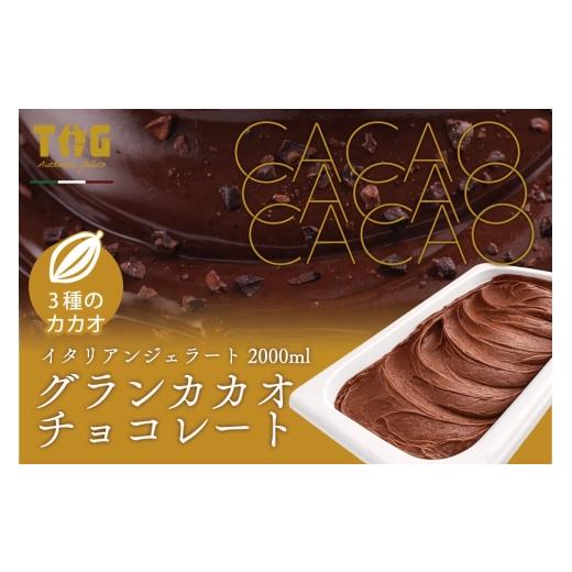 ふるさと納税 アイス・ヨーグルト ジェラート 秋田県 美郷町 ジェラート ジェラテリア TiG(ティグ)イタリアンジェラート グランカカオチョコレート 2000ml (…