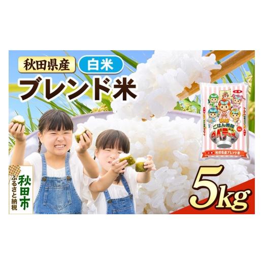 ふるさと納税 米 秋田県 秋田市 米 ブレンド米 白米 米どころ秋田県産 精米 5kg(5kg×1袋) 米 お米 こめ 白米 精米 ブランド米 小分け ご飯 ごはん 米どころ…