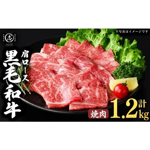 ふるさと納税 牛肉 ロース 鹿児島県 志布志市 鹿児島県産黒毛和牛肩ロース焼肉用 (計1.2kg・300g×4P) b5-199 焼肉 計1.2kg(300g×4P)