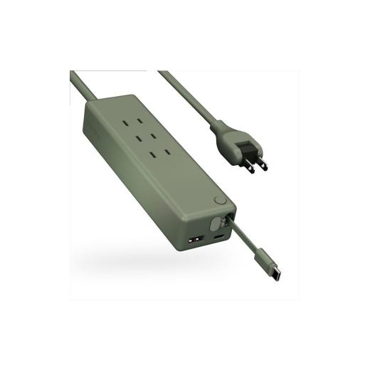 ふるさと納税 パソコン・周辺機器 大阪府 守口市 CIO 電源タップ マルチタップ 延長コード 1.5m USB-C×2 USB-A×1 Mate Tap002 モスグリーン|小型 軽量 おし…