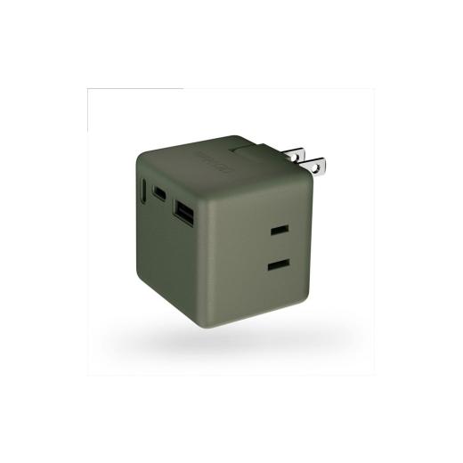 ふるさと納税 パソコン・周辺機器 大阪府 守口市 CIO 充電器 電源タップ コンセント マルチタップ 急速充電 USB-C×2 USB-A×1 Mate Tap001 モスグリーン|小…