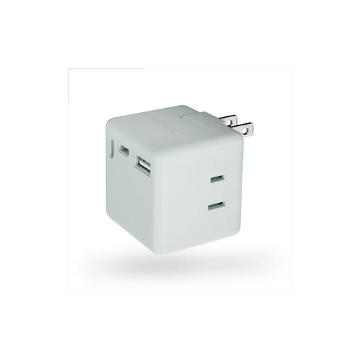 ふるさと納税 パソコン・周辺機器 大阪府 守口市 CIO 充電器 電源タップ コンセント マルチタップ 急速充電 USB-C×2 USB-A×1 Mate Tap001 カームブルー|小…