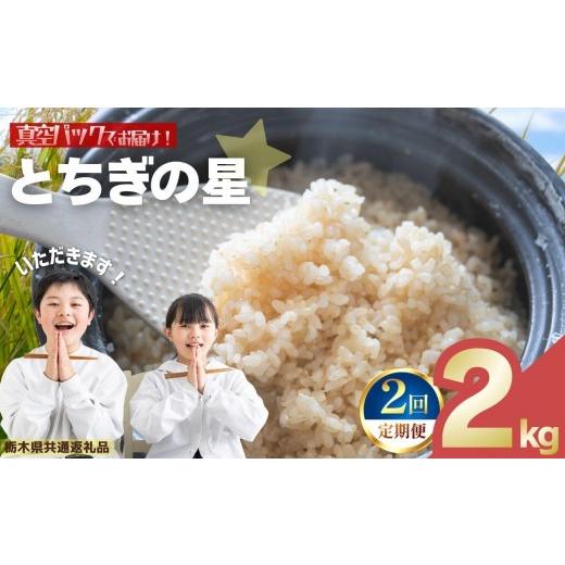 ふるさと納税 玄米 栃木県 矢板市 定期便2回 お米 令和8年産 とちぎの星 玄米 2kg 2026年 先行予約 | 栃木県共通返礼品 栃木県 矢板市 定期便2回 2kg | 9800…