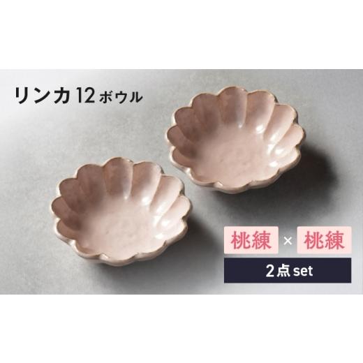 ふるさと納税 食器・グラス 皿 岐阜県 土岐市 美濃焼 リンカ 12ボウル ペア 桃練×桃練 カネコ小兵製陶所 食器 鉢 おしゃれ MBD222 桃練×桃練