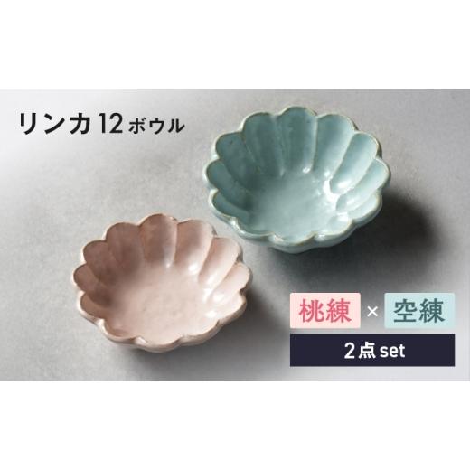 ふるさと納税 食器・グラス 皿 岐阜県 土岐市 美濃焼 リンカ 12ボウル ペア 桃練×空練 カネコ小兵製陶所 食器 鉢 おしゃれ MBD229 桃練×空練