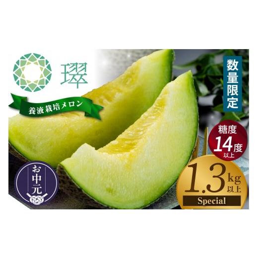 ふるさと納税 メロン メロン青肉 愛知県 常滑市 お中元 外熨斗(短冊) 対応可能 養液栽培メロン「?」1玉 Special (糖度14度以上、重さ1.3kg以上) 熨斗対応可…