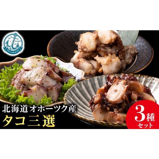 ふるさと納税 タコ 北海道 浜頓別町 浜頓別町プレミアム タコ三選(タコ柔らか煮・タコバジル・タコザンギ) 株式会社シーグレイセス