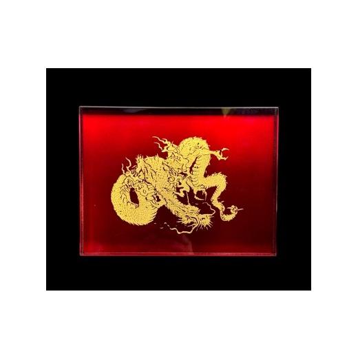 ふるさと納税 金工品 和歌山県 九度山町 すし下駄 龍 赤溜 [NF294] 赤溜
