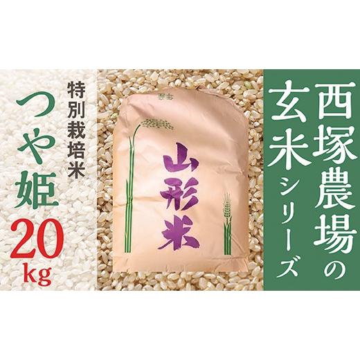 ふるさと納税 米 つや姫 山形県 最上町 令和8年産予約 特別栽培米 つや姫 玄米 20kg 1袋