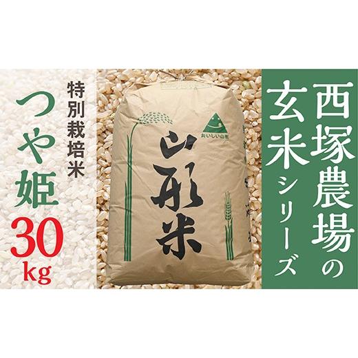 ふるさと納税 米 つや姫 山形県 最上町 令和8年産予約 特別栽培米 つや姫 玄米 30kg 1袋
