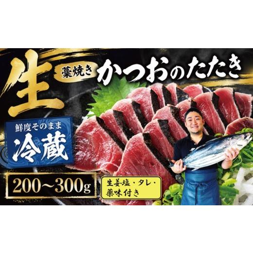 ふるさと納税 カツオ 高知県 安芸市 冷蔵 かつお 藁焼き 高知 1節〜2節 200〜300g ( 生姜塩・タレ・薬味付き ) 生かつお 藁焼きたたき かつおのたたき わら焼…